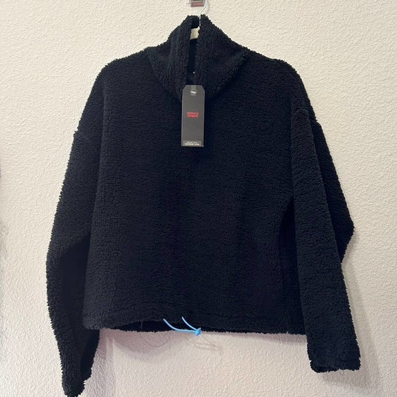 LEVI'S Aura Sherpa Black NWT size Small - Picture 3 of 7
